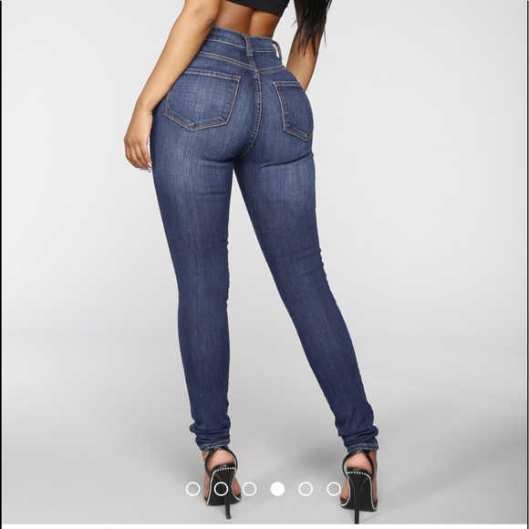 fashion nova luxe high waist skinny jeans-dark - Picture 2 of 2